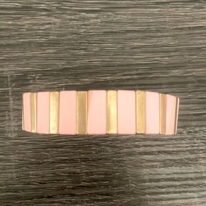 Melania Clara pink/gold stretchy bracelet